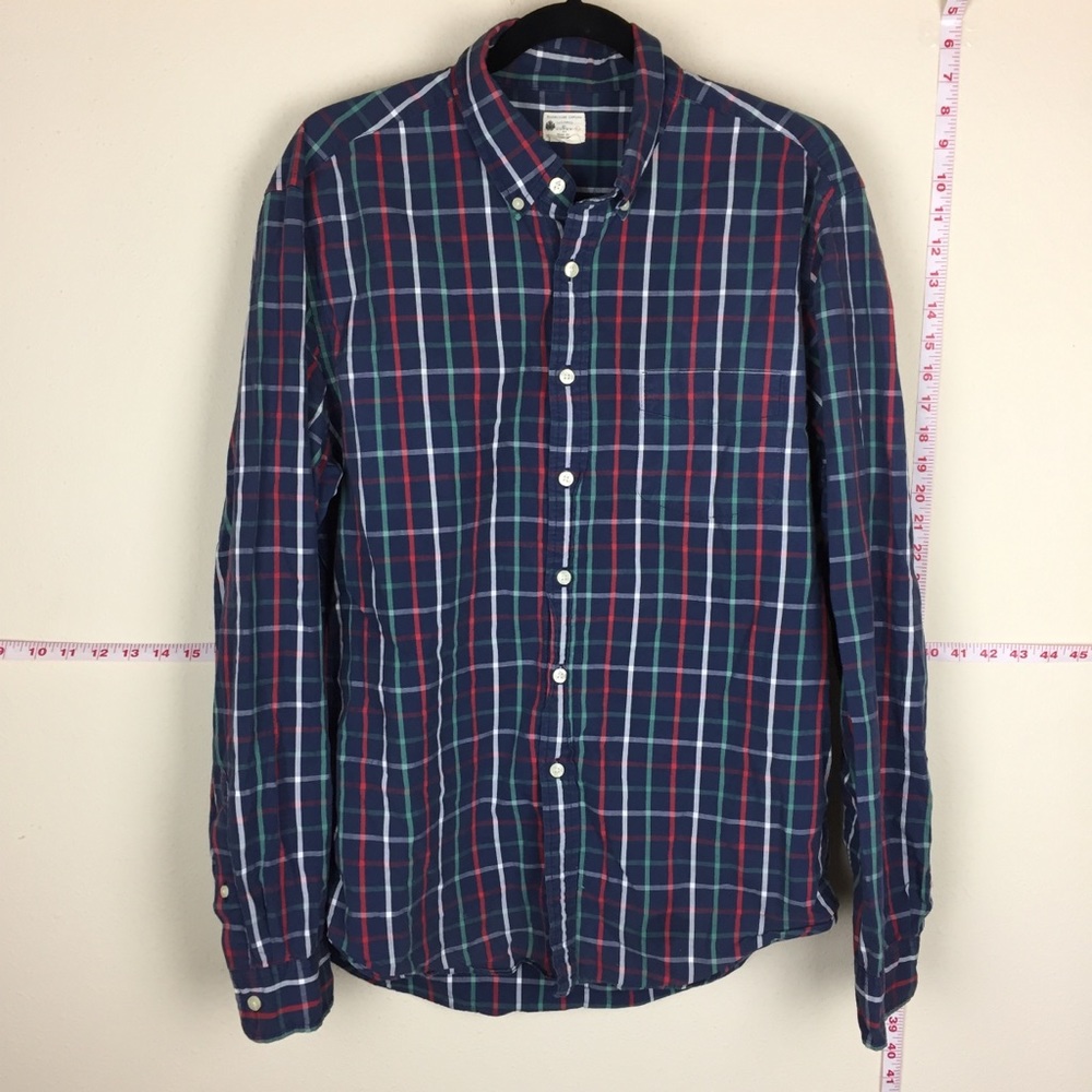 J Crew Sunwashed Oxford Button Down Shirt L